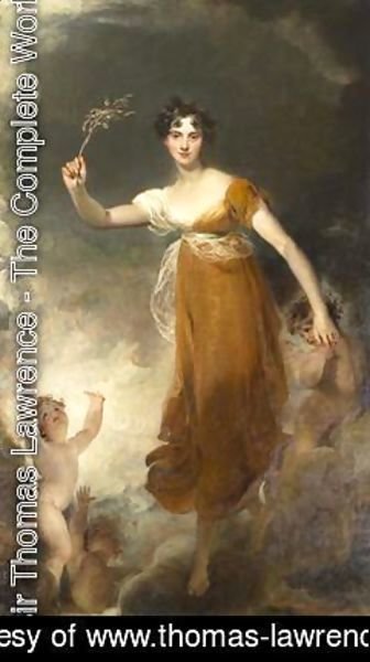 Sir Thomas Lawrence - Portrait of Georgina Maria Lady Leicester as Hope