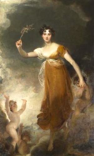 Portrait of Georgina Maria Lady Leicester as Hope