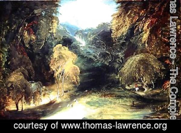 Sir Thomas Lawrence - Study from Nature A View from Dovedale Looking Towards Thorpe Cloud