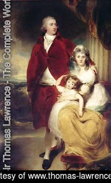 Sir Thomas Lawrence - Henry 10th Earl and 1st Marquess of Exeter his wife Sarah and daughter Lady Sophia Cecil