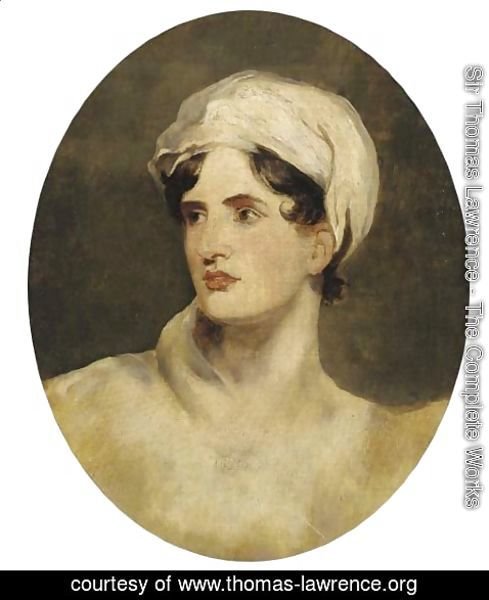 Sir Thomas Lawrence - Portrait of Maria, Lady Callcott nee Dundas (1785-1842), head-and-shoulders