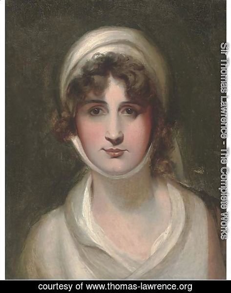 Portrait of Mary Siddons, bust-length
