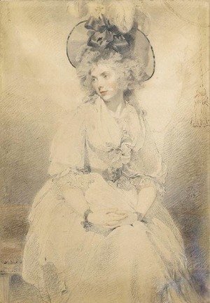 Portrait of a lady, probably Mrs James Denham