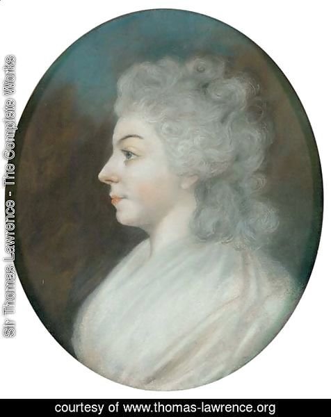 Portrait of a woman traditionally identified as Sarah Siddons