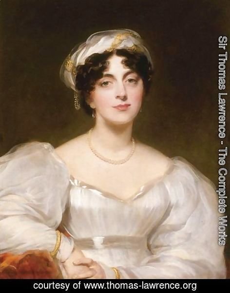 Sir Thomas Lawrence - Portrait Of A Lady, Said To Be Mrs. Finch