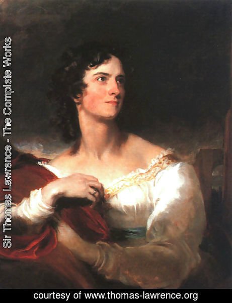Sir Thomas Lawrence - Miss Caroline Fry  1827
