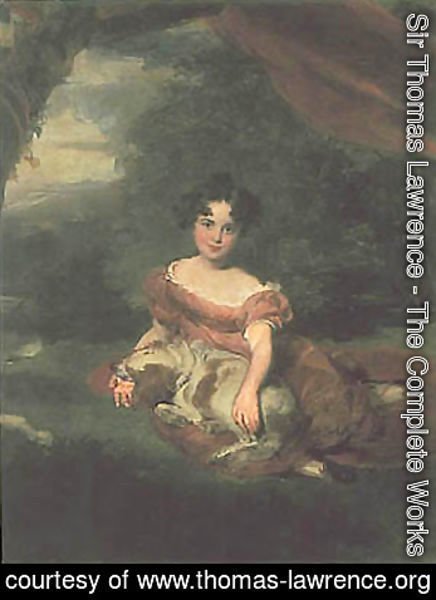 Sir Thomas Lawrence - Portrait of Miss Peel