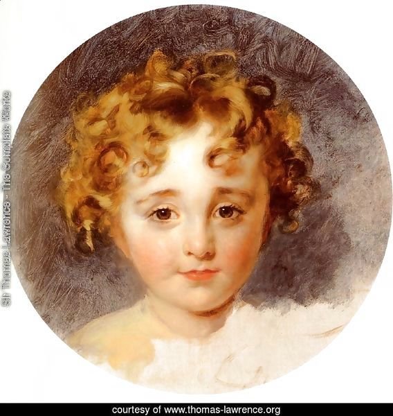 Portrait Of The Hon, George Fane (1819 - 1848), Later Lord Burghersh, When A Boy