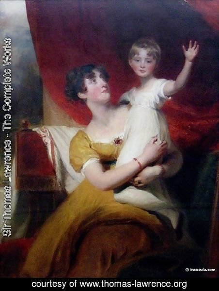 Sir Thomas Lawrence - Lady Orde with her daugther Anne