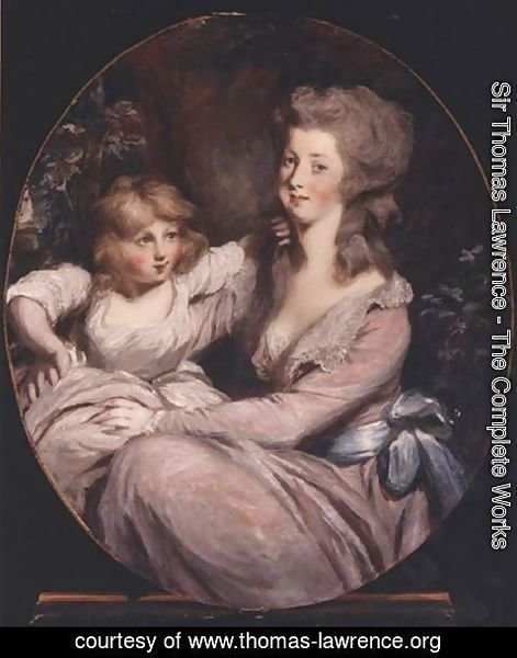Sir Thomas Lawrence - Peggy Shippen and daughter