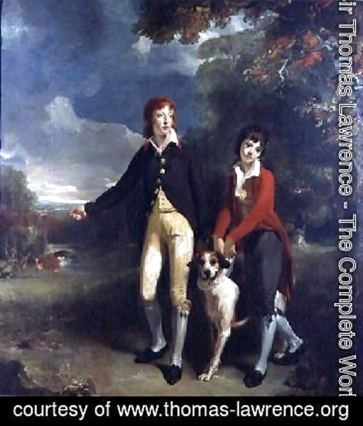 Sir Thomas Lawrence - Portrait of Charles Chetwynd Talbot Viscount Ingestre and His Brother