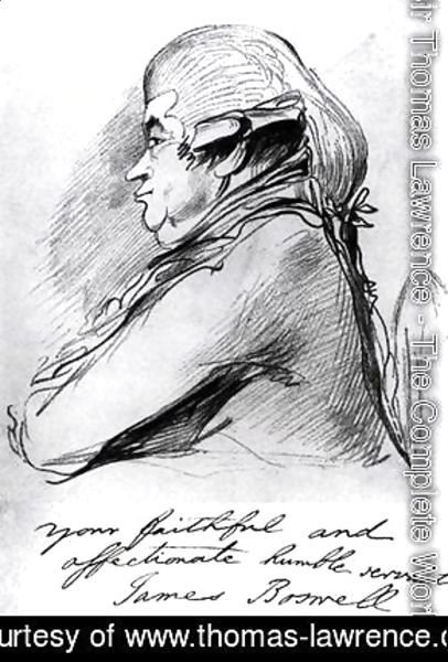 Sir Thomas Lawrence - James Boswell 1740-95