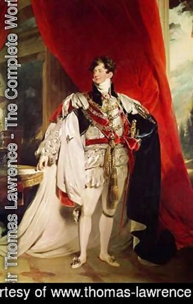 The Prince Regent later George IV 1762-1830 in his Garter Robes
