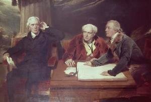 Sir Thomas Lawrence - Sir Francis Baring Banker and Director of the East India Company with his Associates