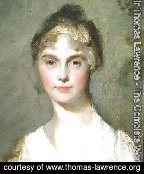 Sir Thomas Lawrence - Portrait sketch of a young girl