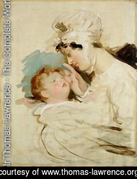 Sir Thomas Lawrence - Portrait of a mother and child