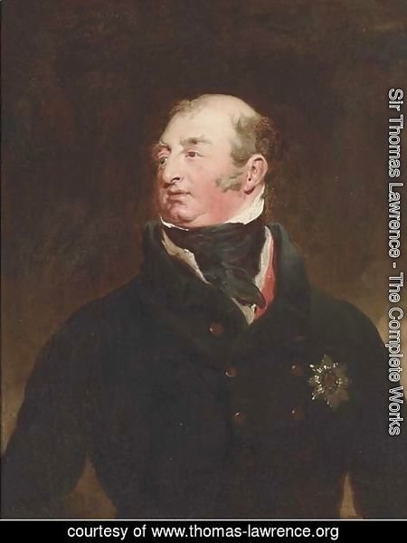 Portrait of Frederick, Duke of York and Albany (1763-1827), bust-length, in a black jacket, wearing the Order of the Garter