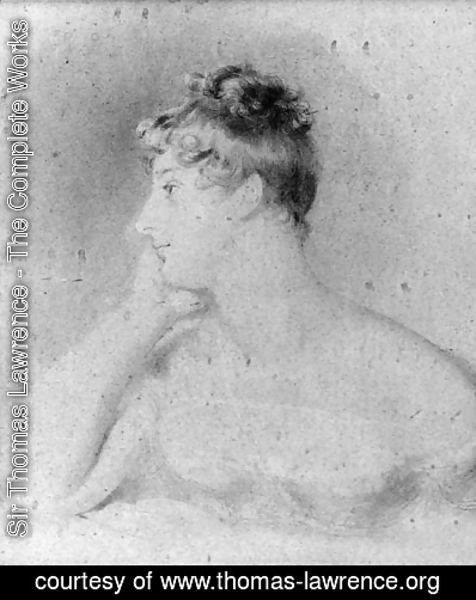 Portrait of a lady in profile