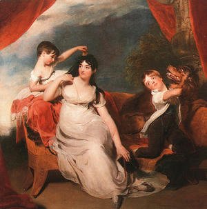Sir Thomas Lawrence - Mrs. Henry Baring and her Children  1817